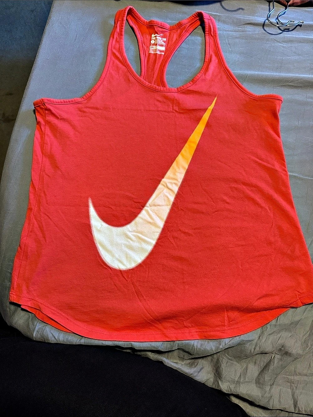 Nike The Nike Tee Dri-FIT Athletic Cut Tank Top Dri-FIT Racerback Tank Red